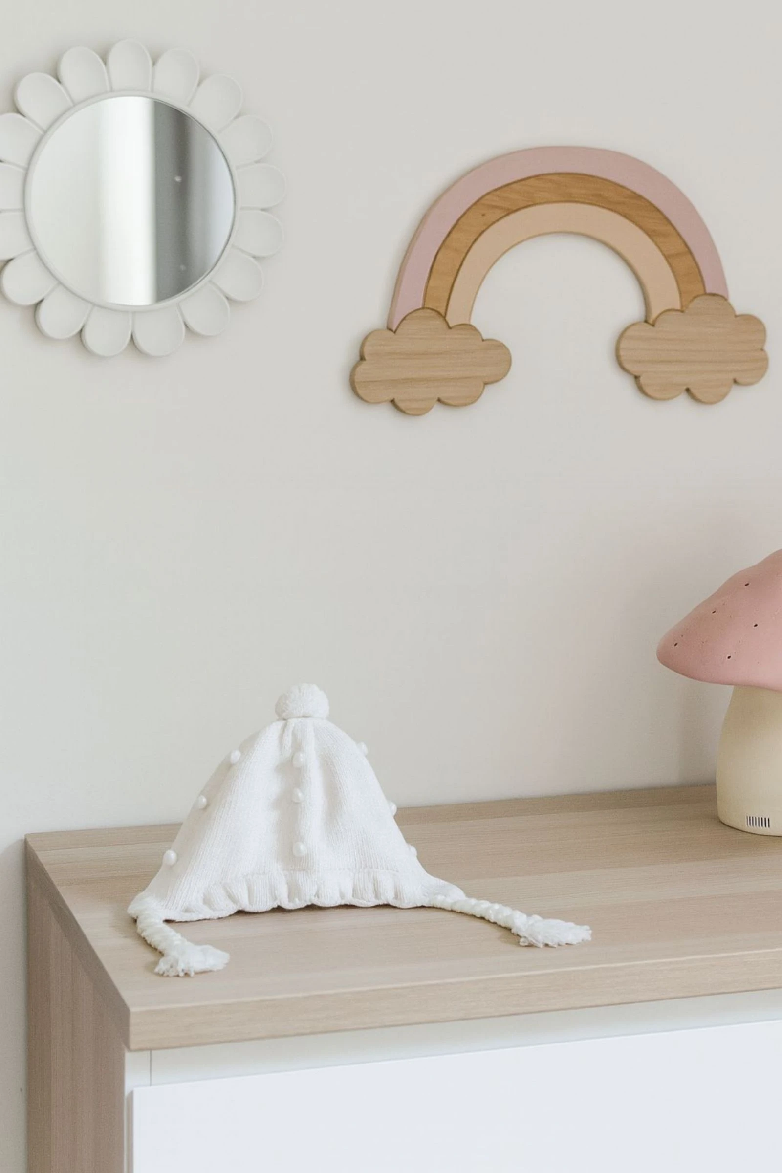 ☁️ Bonnet bébé à pompons Kitchoun - Taille 47